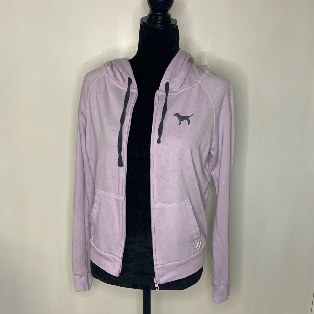 VS PINK Lavender Purple Zip-Up Hoodie
